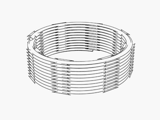 Bto16 Güvenlik Concertina Spiral Bıçak Dikenli Tel Ağı Çapraz Bıçak Çit Malzemeleri