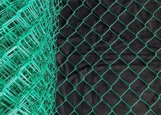 Galvanizli PVC Kaplı Elmas Örgü Tel Zincir Bağlantı Çit Rulosu