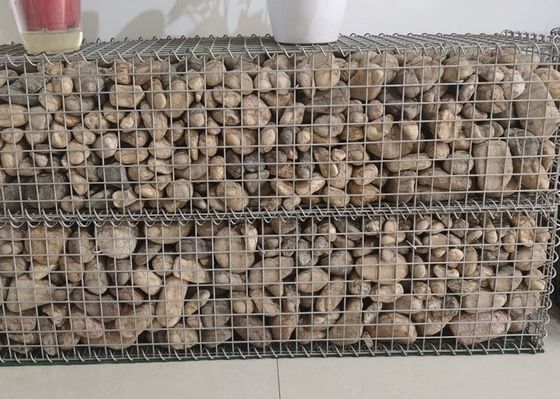 Sıcak Daldırma Galvanizli Taş Kafes Kaynaklı Gabion Kutusu 4mm Tel Kalınlığı