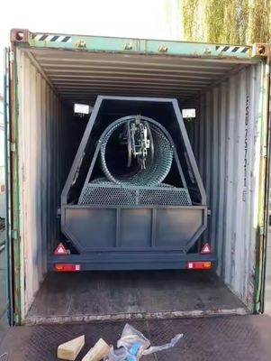 Razor Wire Mobil Güvenlik Bariyer Sistemi Mobil Hızlı Uygulama Razor Barrier Trailer