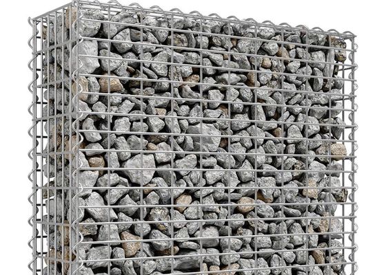 Sıcak Daldırma Galvanizli Taş Kafes Kaynaklı Gabion Kutusu 4mm Tel Kalınlığı