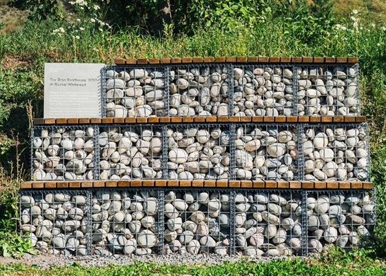 Kapaklı Galvanizli Tel İstinat Duvarlı Kaynaklı Gabion Sepetleri