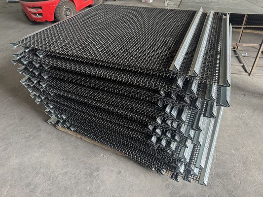 Kömür Madeni Endüstrisi için Yüksek Çekme 65mn Kancalı Galvanizli Kıvrımlı Hasır