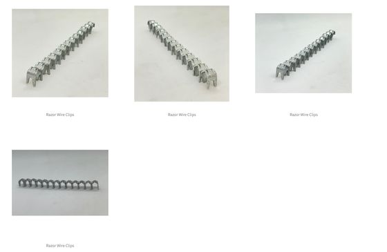 Razor Wire Clip M87 Series Concertina Razor Barbed Wire Fastener Prison Mesh Wire Clips& Pliers