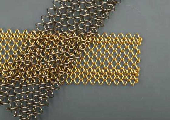 Aluminum Coiled Wire Fabric (Metal Mesh Drapery)