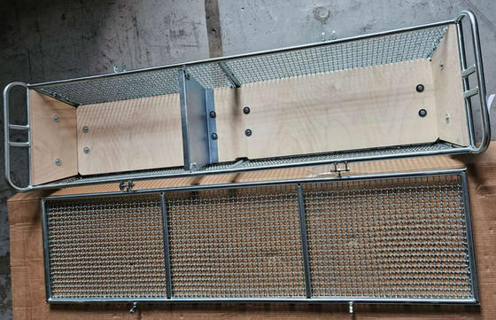 Mutfak 304 Paslanmaz Çelik Hasır Saklama Sepeti 300x197x70mm