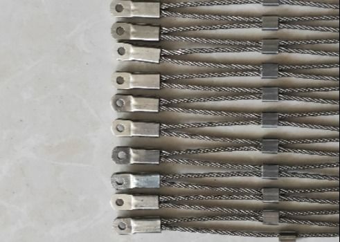 Hayvanat Bahçesi için 1.5mm Kalınlık SS 316 Tel Halat Çit Paslanmaz Çelik Halat Mesh