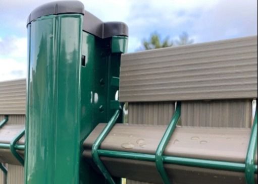 Bahçe için 60x60mm Eğimli Metal Çit 3D Tasarımı