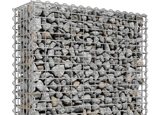Gabion Ekran için Özelleştirilmiş Şekil Sıcak Daldırma Galvanizli Kaynaklı Gabion Mesh