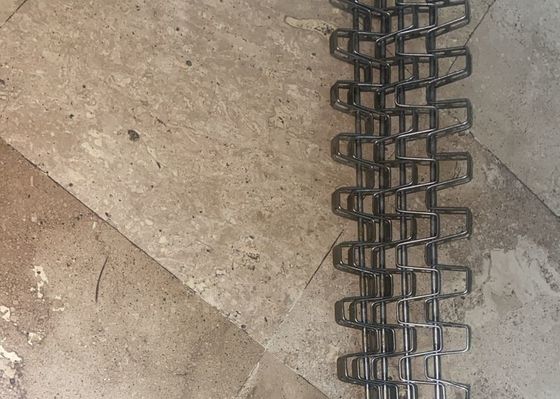 Paslanmaz Çelik Düz Esnek Tel Örgü Konveyör Bandı