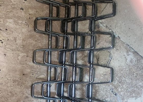 Paslanmaz Çelik Düz Esnek Tel Örgü Konveyör Bandı