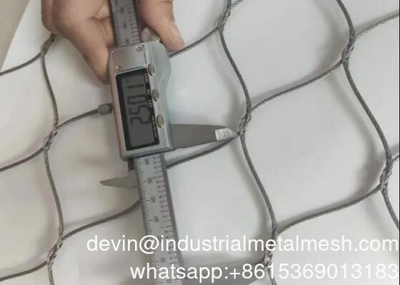 304 Aviary Stainless Steel Stair Rope Mesh Cable Netting