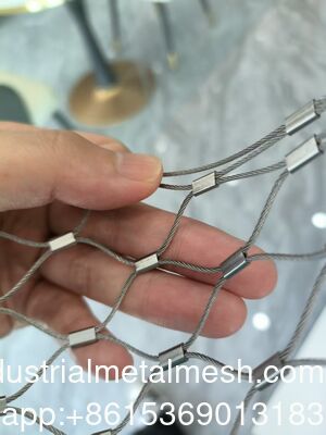 Hayvanat Bahçesi Çiti için Birinci Sınıf Siyah Oksit Paslanmaz Çelik Halat Ağ