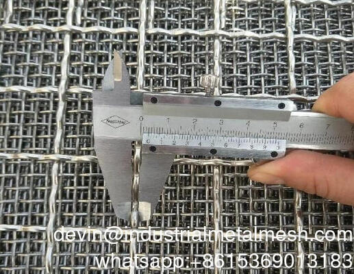 Madencilik için Yüksek Karbonlu Çelik Kıvrımlı Dokuma Titreşimli Elek Mesh