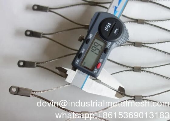 Dekorasyon X-Tend Paslanmaz Çelik İpi Hayvanat Bahçesi Hayvan Elmas Ağı Çit