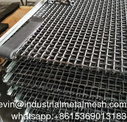 Mine Sieving Woven Wire Hooked Vibrating Screen Mesh for Stone Quarry