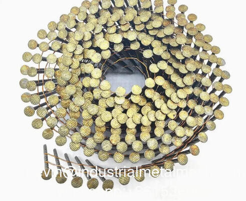 Çin Fabrikası Palet Çivi Boya Kaplama Toplanmış Spiralli Şaft Bobin Çatı Çivisi