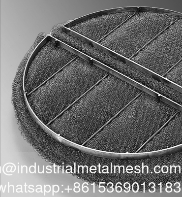 304 316L Metal Wire Mesh Mist Eliminator Gas Liquid Separator Demister Pad