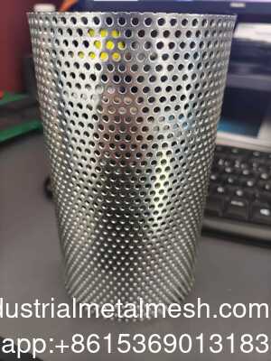 Güzellik Yuvarlak Delik Şekli Delikli Metal Mesh 5-10mm Çaplı Galvanizli