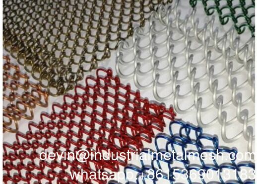 Pirinç Dekoratif Moda Tel Örgü Bölme Perde Kumaş paslanmaz çelik dokuma tel örgü