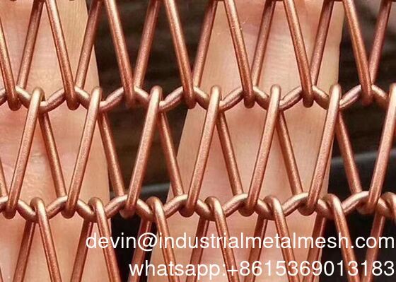 Plain Weave Dekoratif Çelik Mesh Altın Kaplama