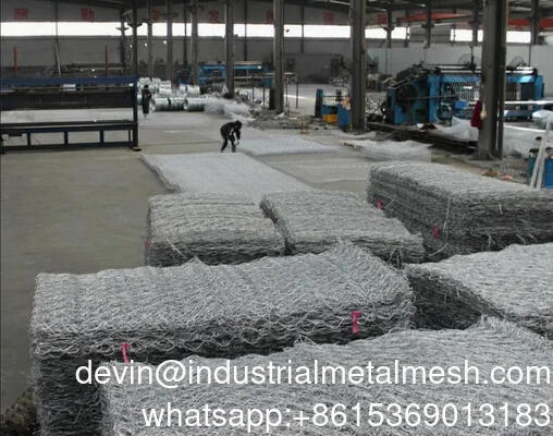 Ters Duvarlar Gabion Tel Örgü Çit Taş Kafes Kutu Sepet Gabion