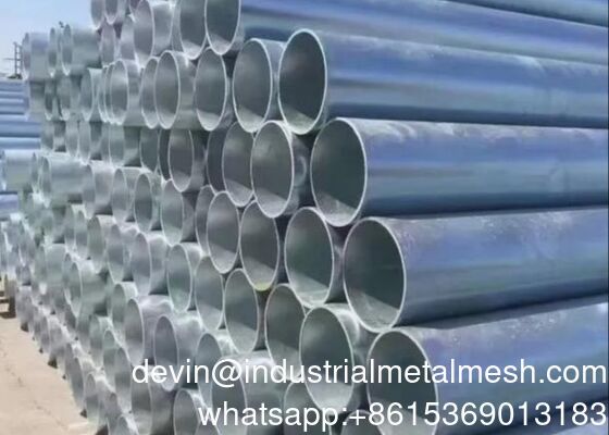 ASTM A53 Z40 Z90 Z120 Sıcak Daldırma Galvanizli Boru Gi Boru İnşaat İçin Ön Galvanizli Çelik Boru