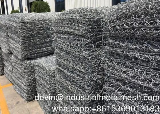 Su İdaresi Projesi İçin Düşük Karbonlu Galvanizli Çelik Tel Gabion