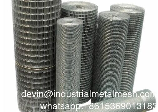 Sıcak Dip Rouleau De Grillage Galvanizli Çelik Tel Ağı Soldurulmuş Tel Ağı Çit 1/2''1/4' Galvanizli Tel Ağı