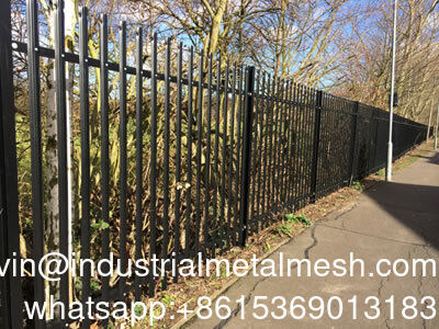 Kolay Montajlı Galvanizli Ağır Görevli Palisade Bahçe Çit Çit Yard için Güvenlik Çitleri