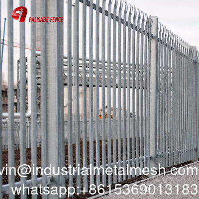 Ağır işlenmiş çelik Palisade Çit Bahçe dekorasyonları için dış güvenlik çitleri