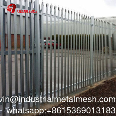 Toz kaplı ve HDG çelik W Pale Palisade Çit üreticisi