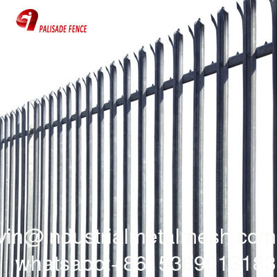 Metal Palisade Çit D ve W Şekilli Palisade Güvenlik Çit Sistemi