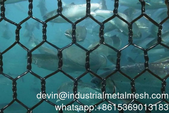 2.0-4.0mm Polyester Gabion Net Pet Ecological Gabion Net