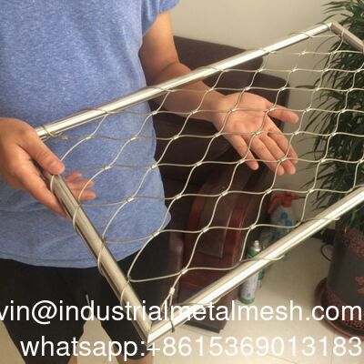 Paslanmaz Çelik Büyük Açık Hava Çelik Tel Halat Kablo Kuş Kafesi Filesi