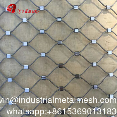 Yeni 304/316 7*7 Paslanmaz Çelik Dokuma Koruma Çiti Esnek Metal Tel Halat Kuş Kafesi Kablosu Koruyucu Güvenlik Ağı