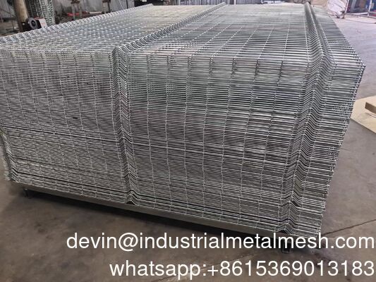 Güvenlik Yüksek Güçlü Kaynaklı 3D Tel Ağı Güvenlik Çit Paneli