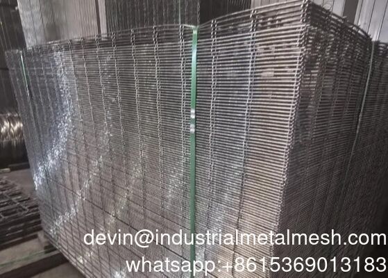 Galvanizli Kaynaklı Tel Örgü Panel Çit Panelleri Metal Paneller