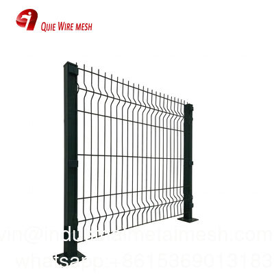 3D Metal Fencing Security Outdoor Highway Home Garden Farm Steel Welded Curved Wire Mesh Fence Panels