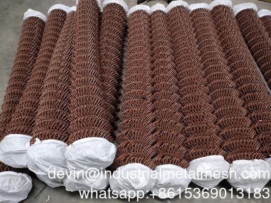 PVC Coating Chain Link Iron Wire Mesh Fence by 30meters Length