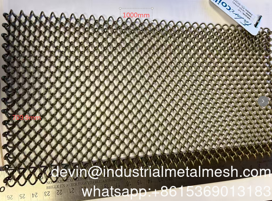 Çelik Tel Temel Malzemesi   18ga * Daha Koyu Toz Kaplama Bitirme- Satin Bakır Spiral Desen Dekoratif Maç Dekoratif Maç