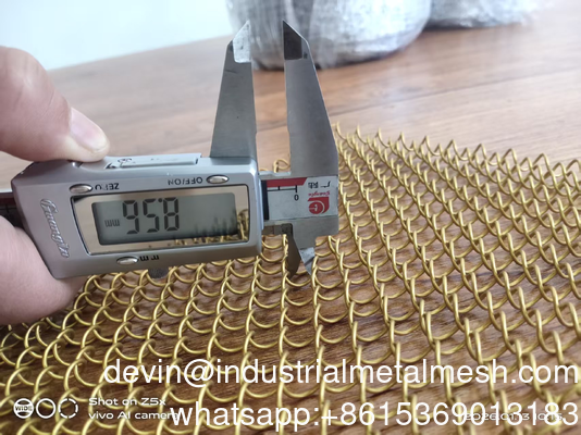 Çelik Tel Temel Malzemesi   18ga * Daha Koyu Toz Kaplama Bitirme- Satin Bakır Spiral Desen Dekoratif Maç Dekoratif Maç