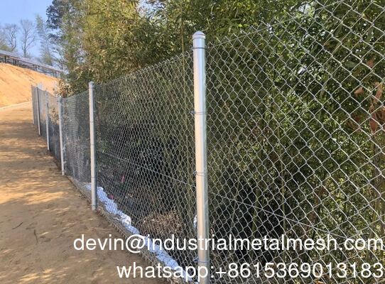 Modern Ucuz Kullanılmış Zincir Bağlı Çit Kapıları Ekonomik Zincir Bağlı Çit Postaları ile