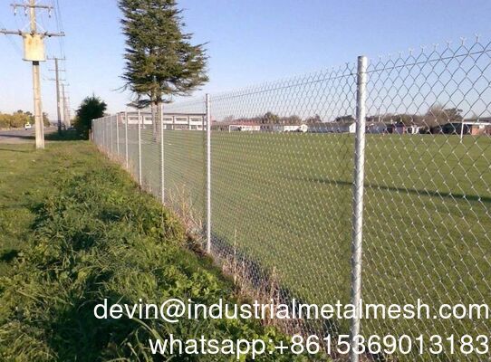 Basketball Court Chain Link Fence 36 Inch Galvanized Chain Link Fence Roll
