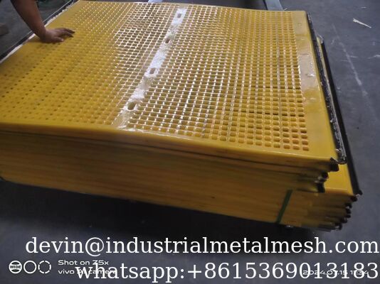 Custom Wear-Resistant Polyurethane Mining Vibrating PU Screen Mesh for Aggregate Quarry