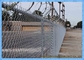 PVC Kaplı Güvenlik Zinciri Bağlantı Çit Örgü Kumaş 8 Ölçer 60 X 60mm Boyut