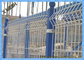 Green Vinyl Coated Decorative 3D Fence Panels Welded Wire Mesh For Playground