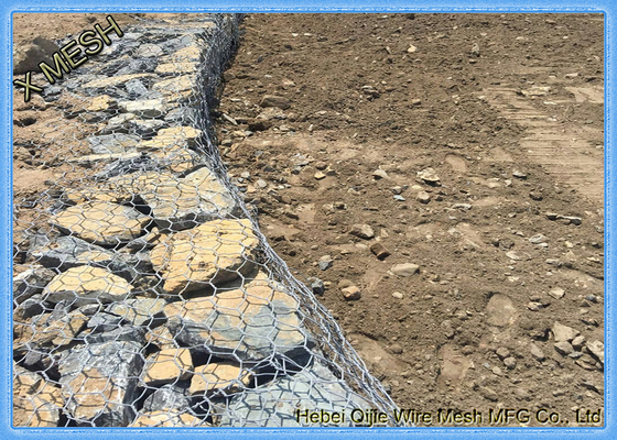 8x10 cm Açılış Kaynaklı Gabion Sepetleri Sıcak Daldırma Galvanizli Dokuma Çelik  Yatak İstinat Duvarı