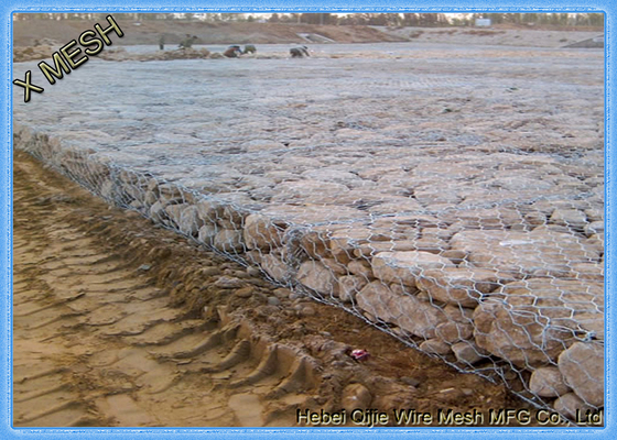 8x10 cm Açılış Kaynaklı Gabion Sepetleri Sıcak Daldırma Galvanizli Dokuma Çelik  Yatak İstinat Duvarı