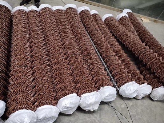 Sanayi Sıcak Daldırma Galvanizli Çelik Zincir Bağlantı Çit Kumaş 4 X 50 Feet